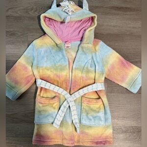 Cat & Jack Rainbow Kids Pajama Robe with Hood!